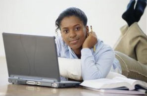 girl studying